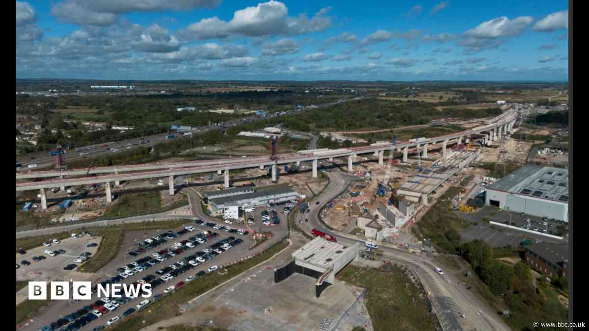 Twin HS2 viaducts completed after major works