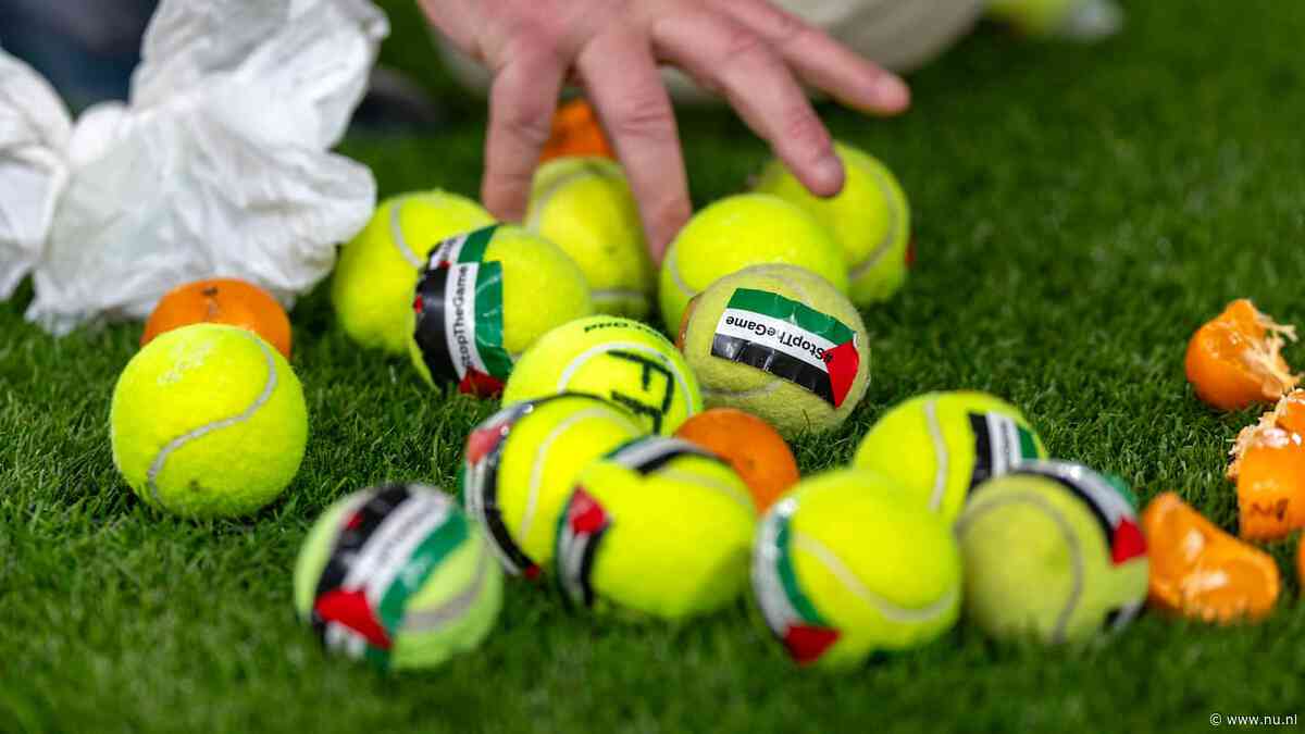 Tennisballen en veldbetreding: duel Ierland stilgelegd na pro-Palestijnse protesten