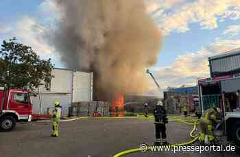 FW-MK: Großbrand bei Müllverwerter
