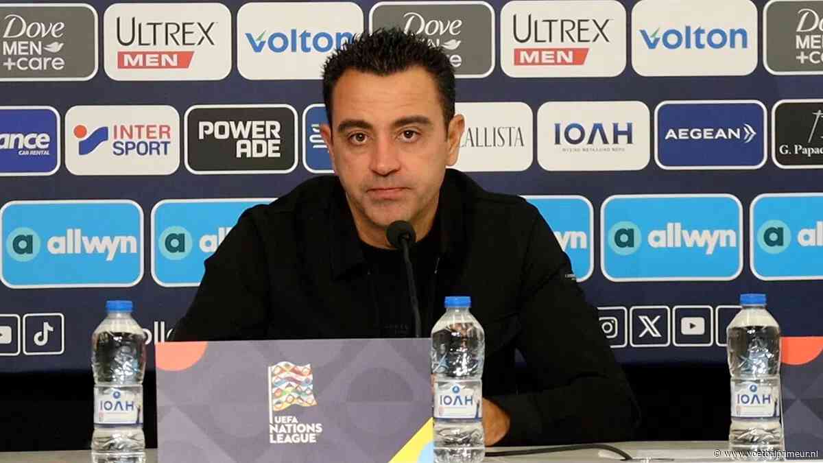 Xavi prijst 'heel goed team' Griekenland: 'Hebben ons pijn gedaan in eerste helft'