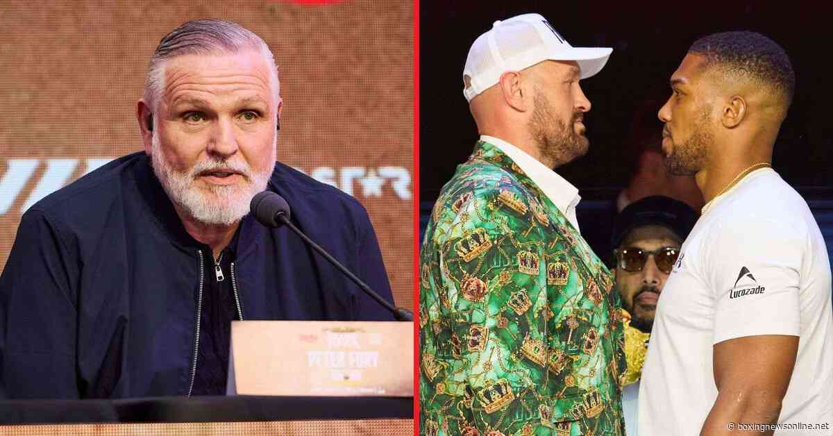 Peter Fury sets the record straight on reports he’ll help Anthony Joshua prepare for Tyson Fury