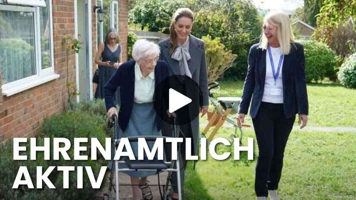 Prinzessin Kate überrascht 94-jährige Seniorin zu Hause – rührende Szene im Video