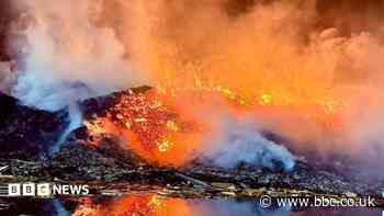 Fire crews tackle wood plant blaze for third day