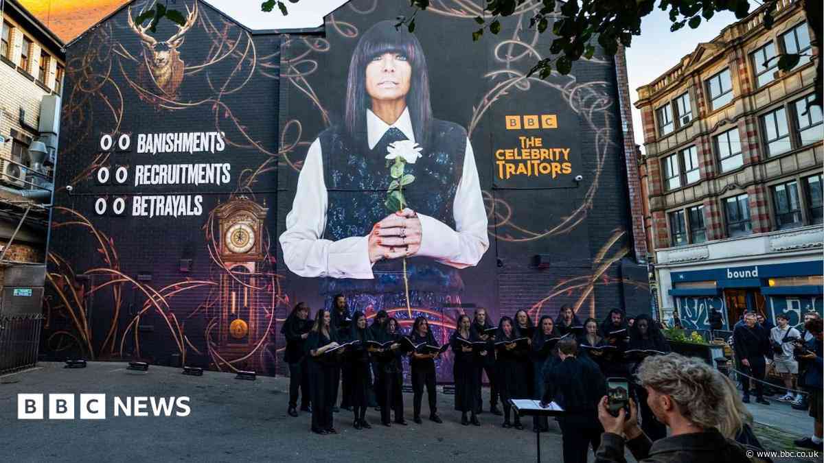 Celebrity Traitors mural appears for new series