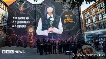 Celebrity Traitors mural appears for new series