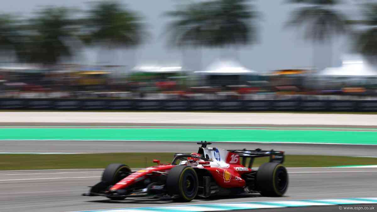 Leclerc quickest in FP2 on F1's return to Sepang