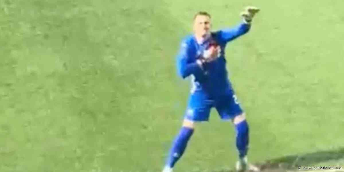 Schitterende beelden: Etienne Vaessen viert op heerlijke wijze goal van Suriname