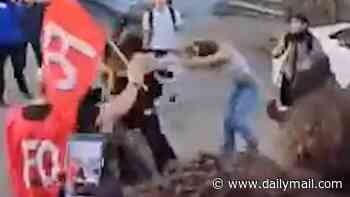 Student riot anarchy rocks France: Shocking videos show women being attacked as at least 65 teachers are hurt
