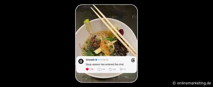 Threads bietet Post und Sticker Overlay für Bilder