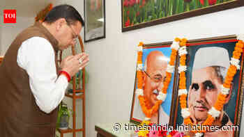 Uttarakhand CM Pushkar Dhami pays tribute to Mahatma Gandhi, Lal Bahadur Shastri on birth anniversary