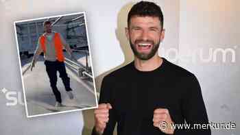 Thomas Müller klettert für kurioses Fotoshooting aufs Stadiondach