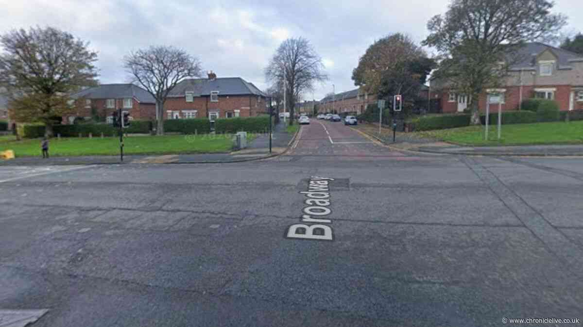 One taken to hospital after two vehicle Gateshead collision on busy crossroads