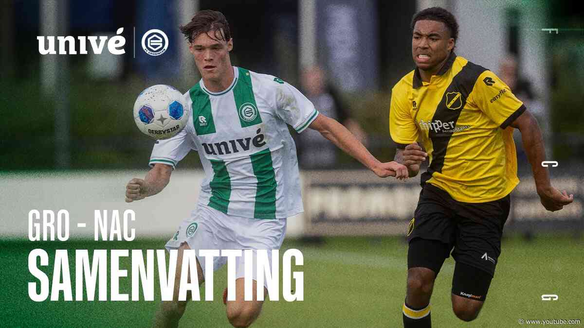 SPEKTAKEL IN DE TWEEDE HELFT! | FC Groningen O19 - NAC Breda | Samenvatting