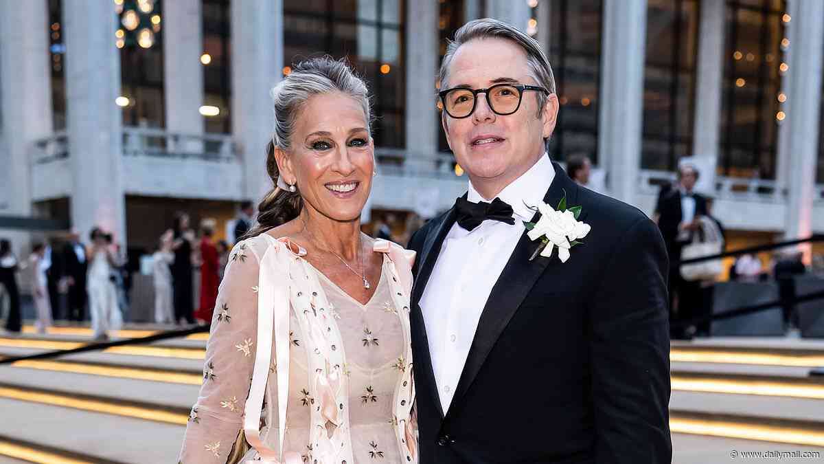 Sarah Jessica Parker, 61, and husband Matthew Broderick, 64, enjoy a date night at the New York City Ballet gala after she begged people to stop calling her 'brave' for having natural grey hair