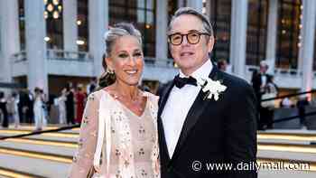 Sarah Jessica Parker, 61, and husband Matthew Broderick, 64, enjoy a date night at the New York City Ballet gala after she begged people to stop calling her 'brave' for having natural grey hair