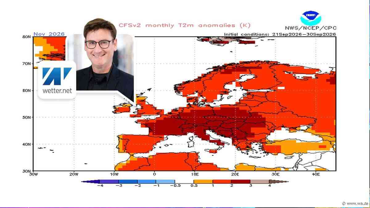 Wetterkarten sind knallrot: Deutschland blüht untypischer November mit Sturm, Regen und Wärme