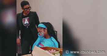 Angel Reese’s mom surprises her with WNBA Defensive Player of the Year trophy