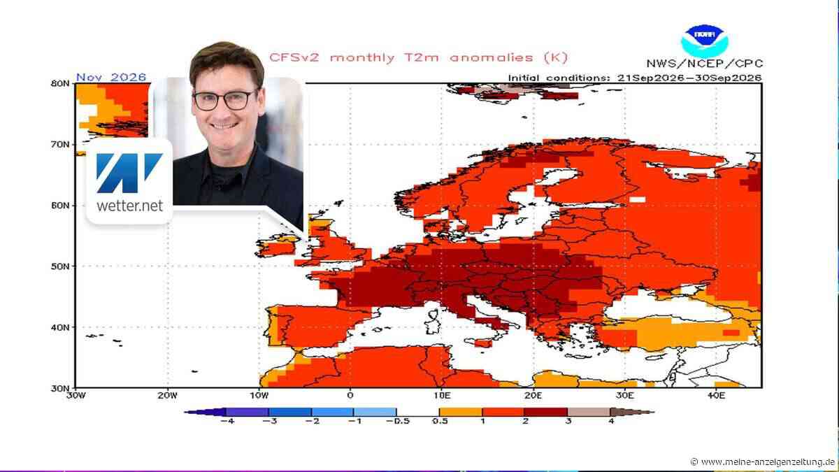 Wetterkarten sind knallrot: Deutschland blüht untypischer November mit Sturm, Regen und Wärme