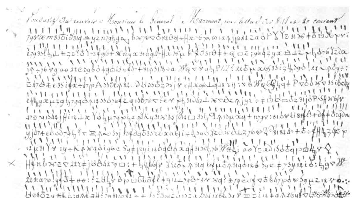 Napoleon's code is cracked after 217 years: Scientist uses AI to read a mysterious letter written by the Emperor in 1809