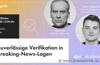Journalistische Verifikation bei Breaking-News-Lagen | dpa-Akademie
