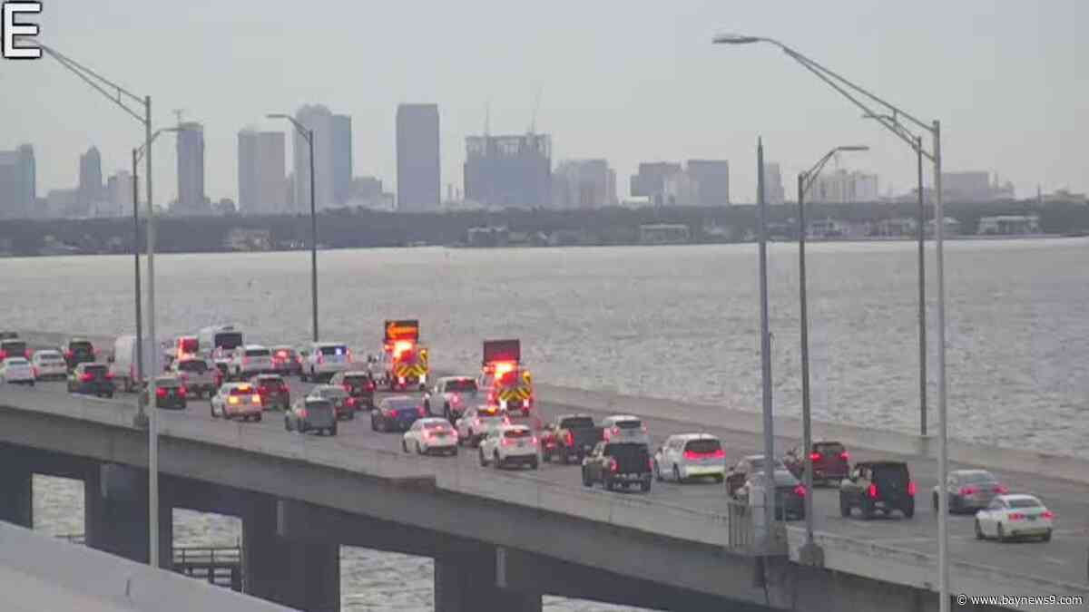 Police activity slows morning traffic on Howard Frankland Bridge