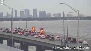 Police activity slows morning traffic on Howard Frankland Bridge