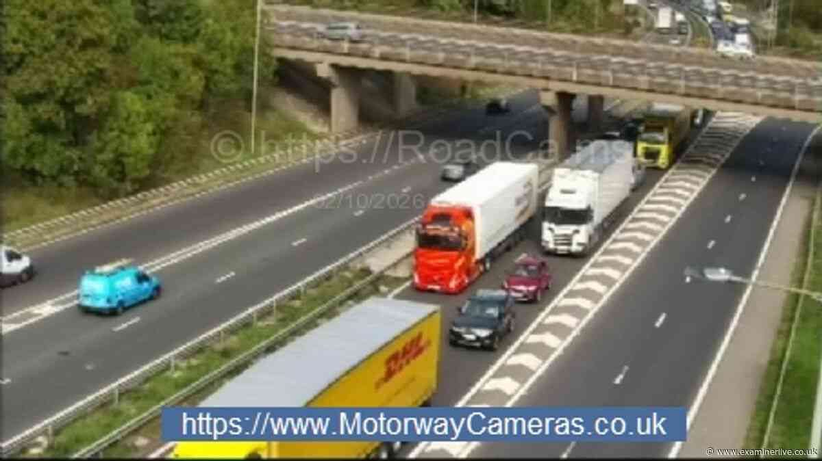 A1M traffic LIVE update after spillage on the road with long delays