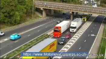 A1M traffic LIVE update after spillage on the road with long delays