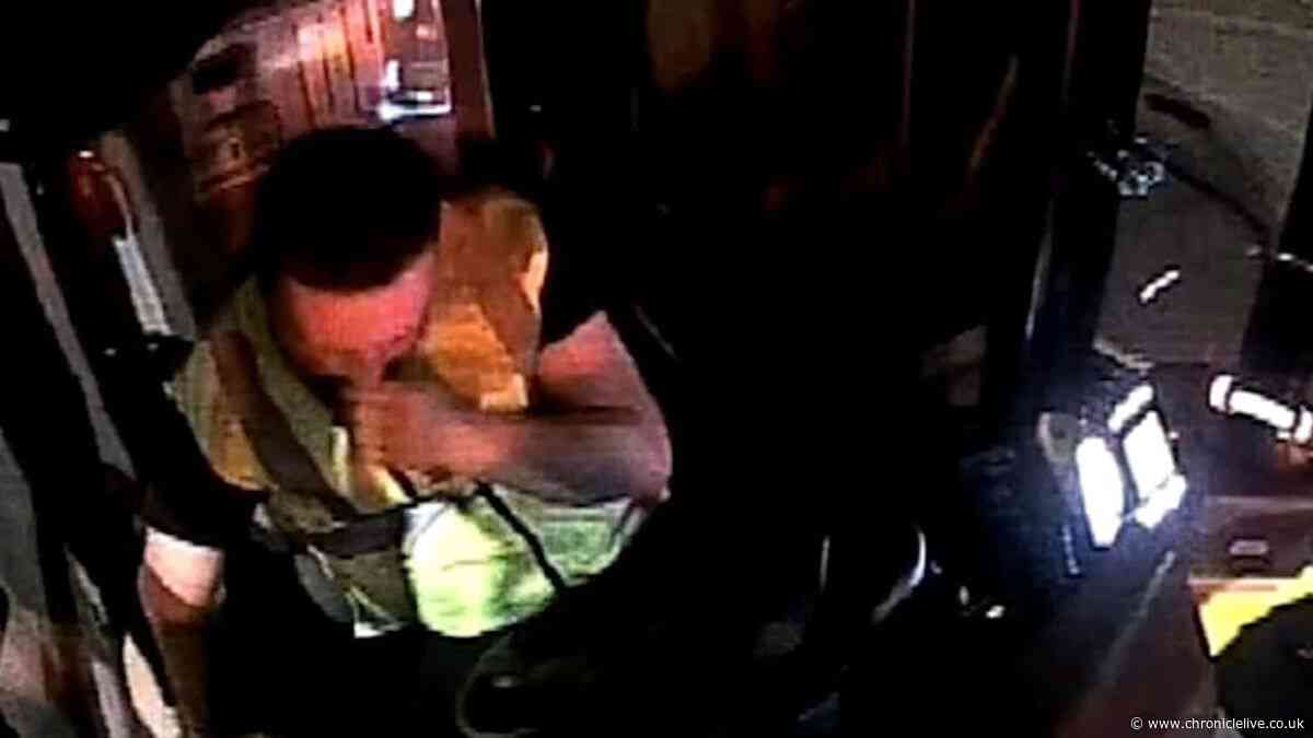 See speeding bus driver scrolling through phone before he smashed into pedestrian in Newcastle