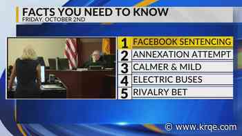 Meta penalties, Annexation attempt, Calmer and mild, Albuquerque electric buses, Rio Grande Rivalry
