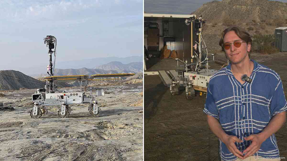 The rover that could finally find life on Mars: I travelled to a remote desert in Spain to see ESA's £1billion Rosalind Franklin put to the test - and for a moment, I could have sworn I was on the Red Planet