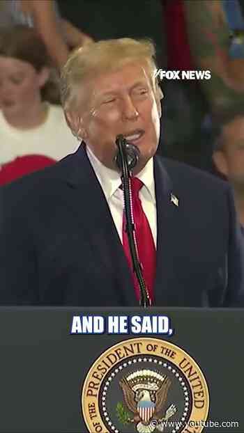 Trump recounts high-speed dash to Oklahoma rally #shorts