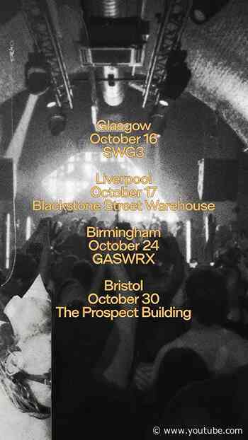 Anjunabeats Warehouse Tour: Glasgow, Liverpool, Birmingham, Bristol - we can't wait to see you all.
