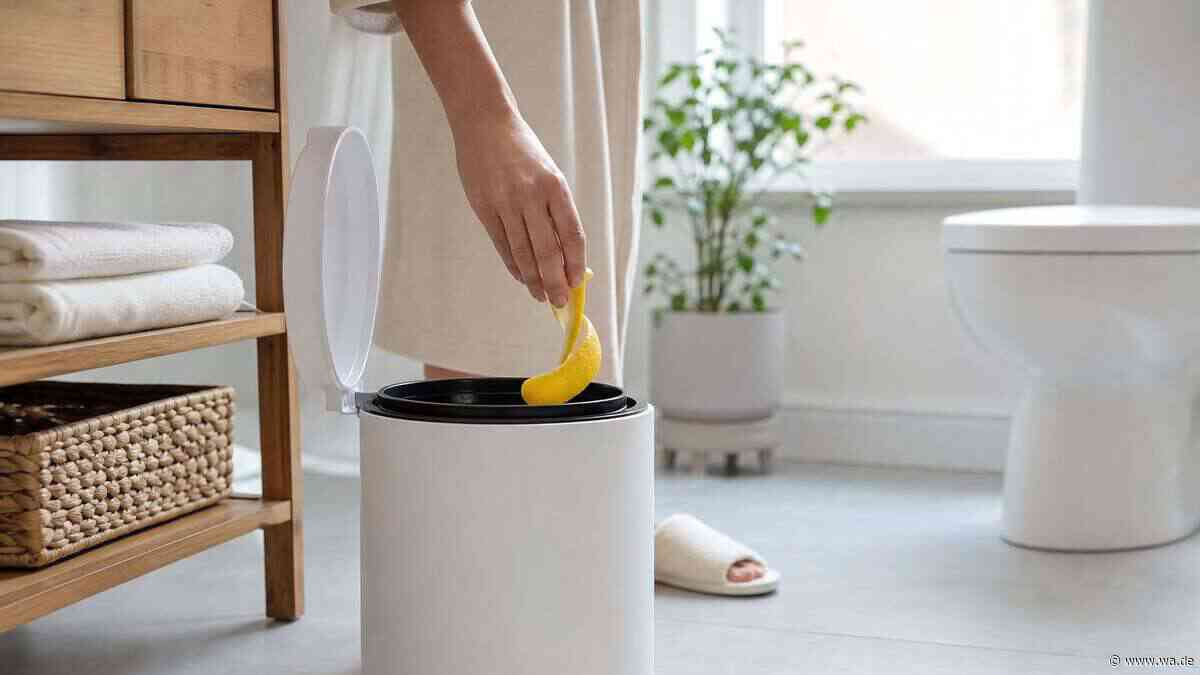 Zitronenschale im Bad-Mülleimer: Was hinter dem Tipp steckt