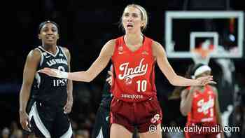 Caitlin Clark's Fever teammate is 'body-slammed' by rival in heated decisive playoff game against Aces... but Las Vegas star escapes punishment