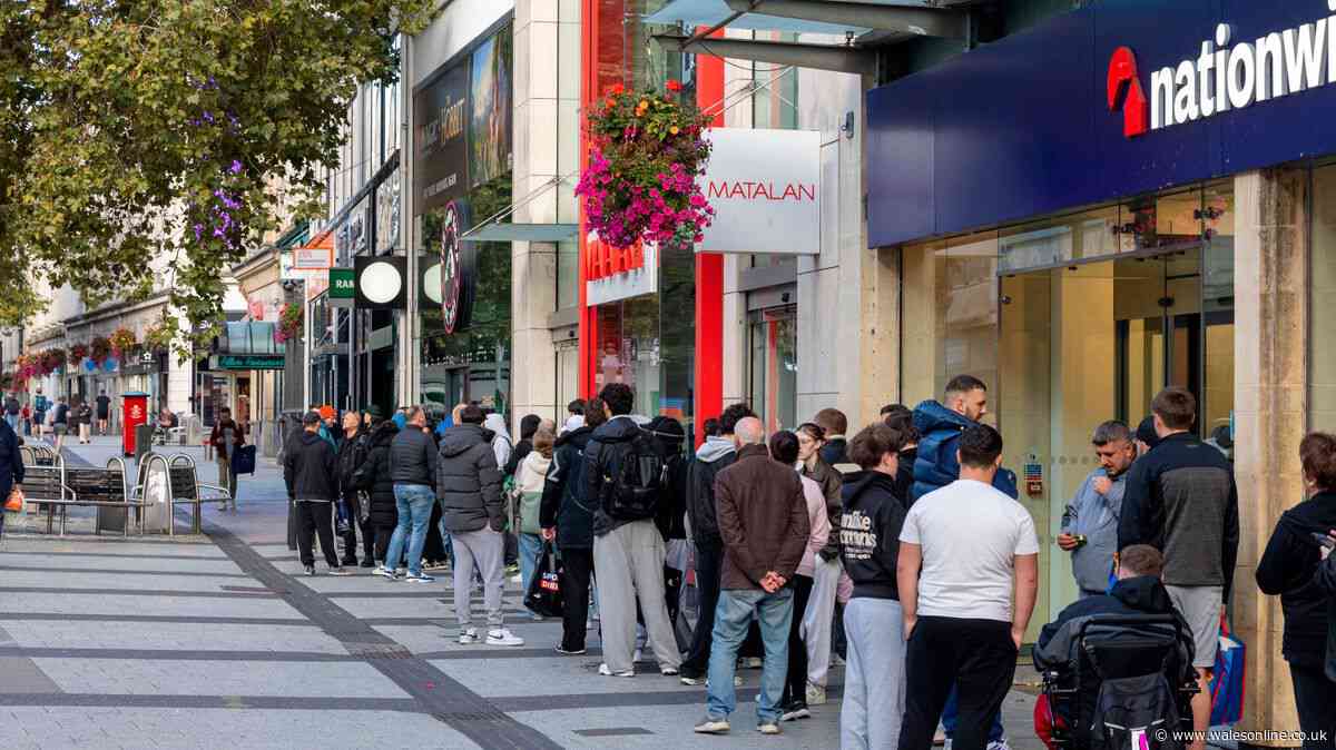 Hundreds of Pokémon fans queue for hours outside Cardiff shops for another rare collectible drop