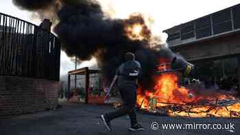 Students riot across France as schools close amid 'violence' with buildings set on fire and police clashes