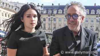 Tim Burton takes his daughter Nell, 18, as his plus one to the Loewe Paris fashion show - 12 years after he split from her mum Helena Bonham Carter