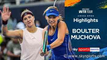 Boulter loses out to Muchova in China after dominant second set