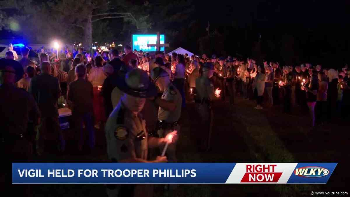 Vigil held for fallen KSP Trooper Hayden Phillips