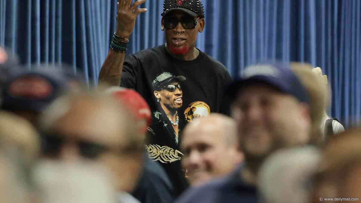Trump makes bizarre claim about Dennis Rodman and women's sports as he brags about getting 'transgender insanity' out of schools
