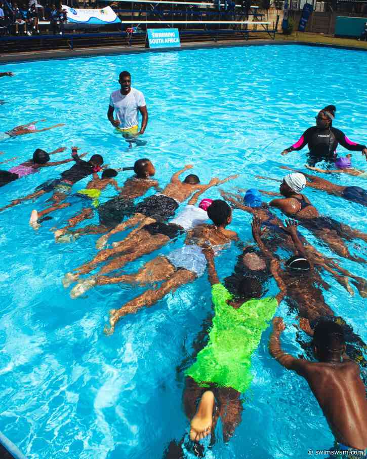 LA28 Athlete Ambassador Jamal Hill Takes 1 Million Swimmers Mission To Soweto, South Africa