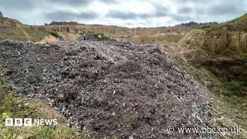 Man quizzed over huge illegal waste dumps