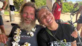 Ex-Marine completes stunning 10-month row across two oceans and looks like real-life Robinson Crusoe