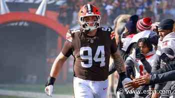 Sources: Browns' sack leader Graham (knee, ankle) set to miss a few weeks