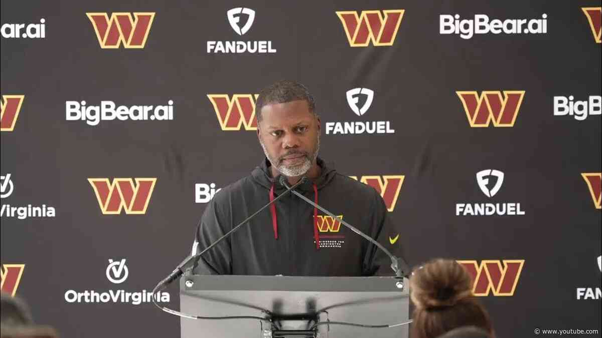 DC Daronte Jones Speaks To The Media Before Practice In London