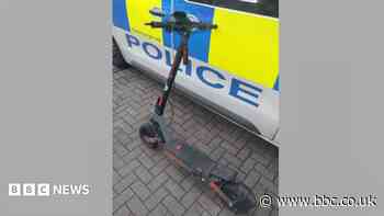 Two boys caught riding e-scooters the wrong way on motorway slip road