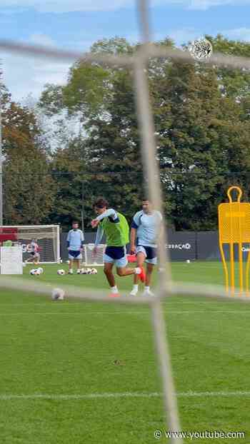 Ajax players showcasing their finishing skills .