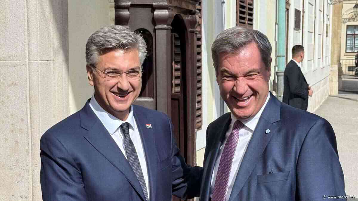 Warnsignal in Flugzeug: Söders Rückreise aus Kroatien verzögert sich