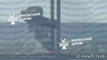 Sperrungen bringen Verkehrschaos: Russische Drohne trifft erneut Südbrücke in Kiew